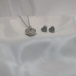 Juego corazon con llave en Rodio - Imagen 2