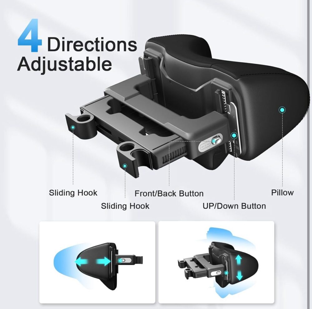 ALMOHADA AJUSTABLE PARA CARRO