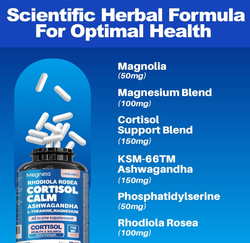Suplemento Cortisol Calm Megneta 60cp
